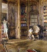 Edouard Vuillard In the Library oil painting reproduction